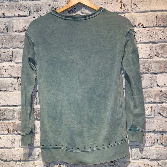 Rock & Republic Distressed Studded Sweatshirt - Picture 3 of 7